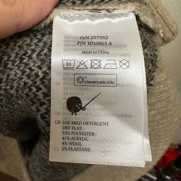 Monki knit jacquard face sweater in beige - Picture 8 of 8